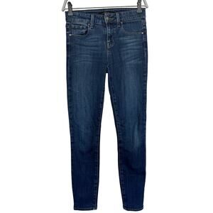 DSTLD High Rise Stretchy Skinny Jeans, Medium Blue Wash, Womens Size 25